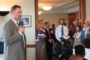 Bob Sweeney speaking at Party 4 Partners