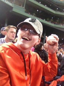 PYD mentee enjoying the Red Sox game