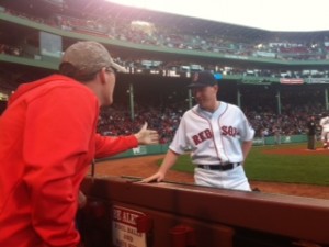 Meeting Chris, the bat boy