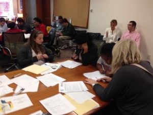 Match editing a resume together