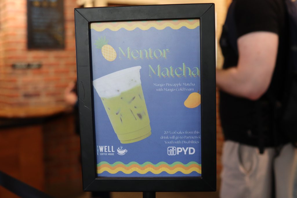 Mentor Matcha sign